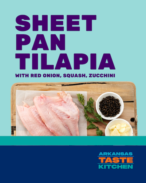 Sheet Pan Tilapia with Red Onion, Squash, Zucchini